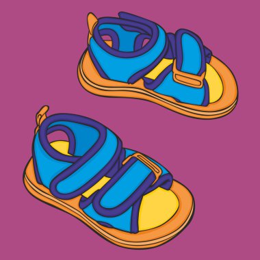 een paar schoenen van het meisje