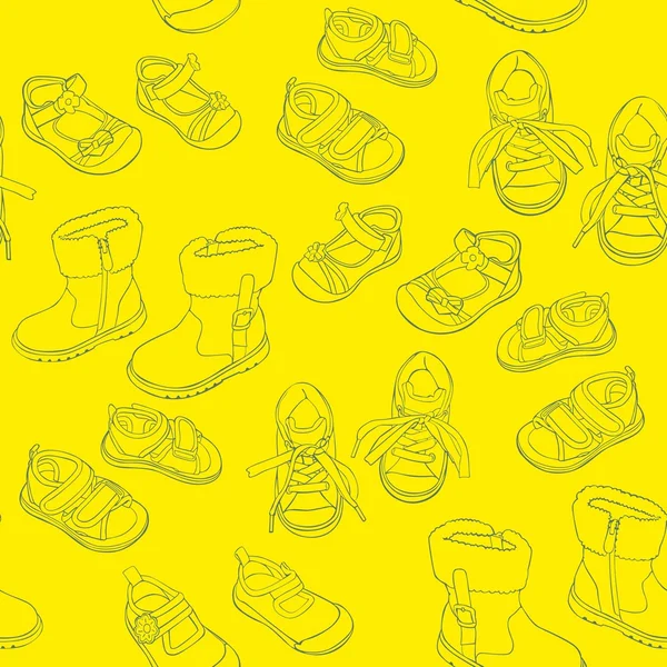 Bezešvé boty — Stockový vektor