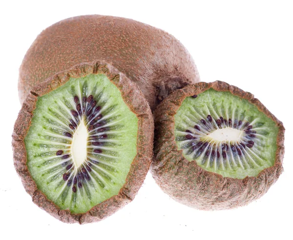 Fructe kiwi uscate pe alb — Fotografie, imagine de stoc