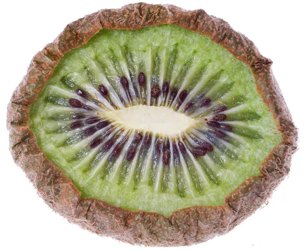 Fructe kiwi uscate pe alb — Fotografie, imagine de stoc