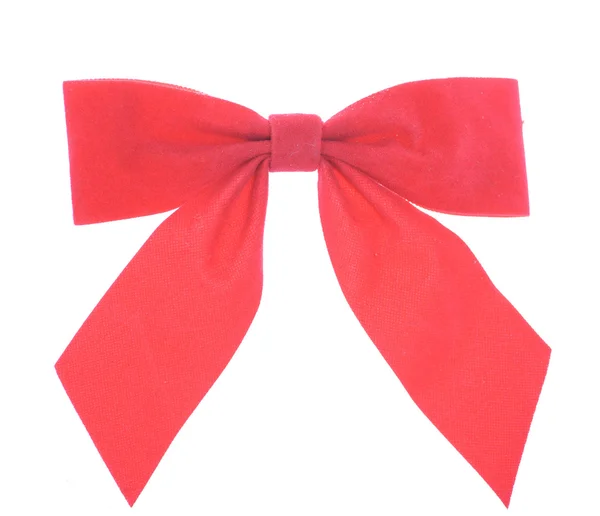 Red ribbon in a bow — Stock Photo, Image