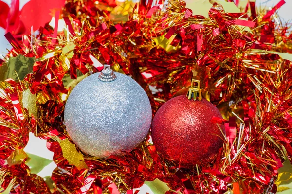 Deux boules de Noël — Photo