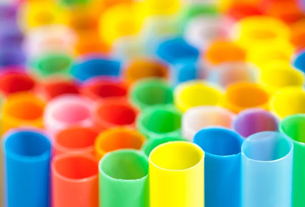 Many color cocktail straws — Stock Photo, Image