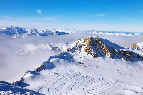 Alpy zimą, Boże Narodzenie — Zdjęcie stockowe