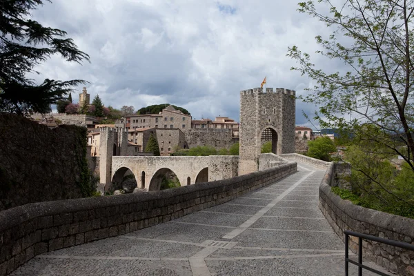 Spain gothic town, tower — Stock Photo, Image