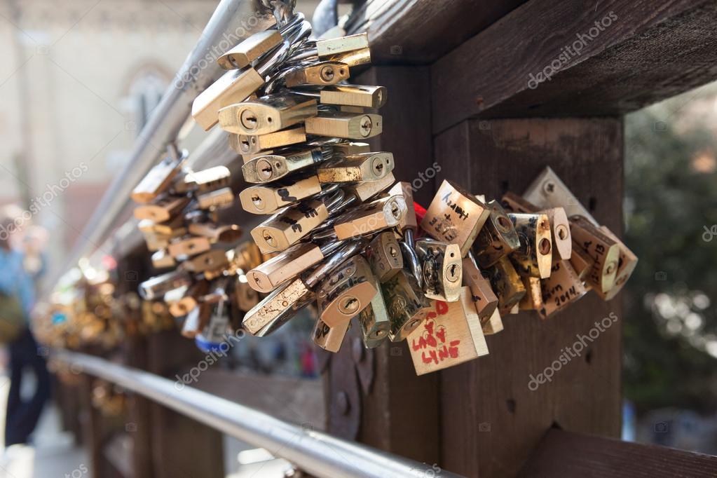 Lock Bridge In Venice