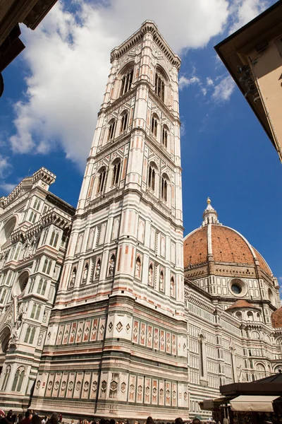 피렌체, 이탈리아, 피렌체 대성당, brunnaleski 돔, 대리석 장식과 giotto 타워 — 스톡 사진