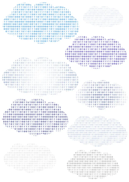 Binary clouds — Stock Vector