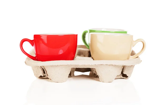 Koffie cups om te gaan — Stockfoto