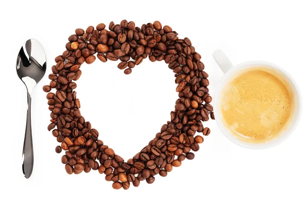 I love coffee beans — Stock Photo, Image