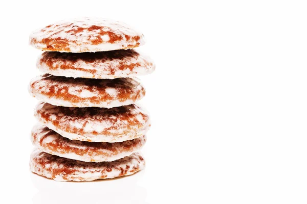 Stack of lebkuchen gingerbread cookies — Stock Photo, Image