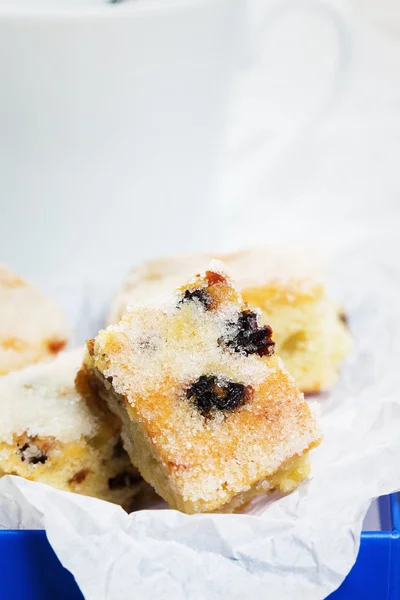 Closeup of a small stollen cake piece — Stock Photo, Image