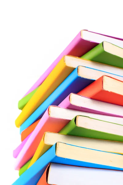Colorful books isolated on white background — Stock Photo, Image