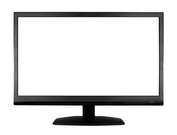 High definition-breedbeeld LCD-monitor geïsoleerd op witte achtergrond Rechtenvrije Stockafbeeldingen