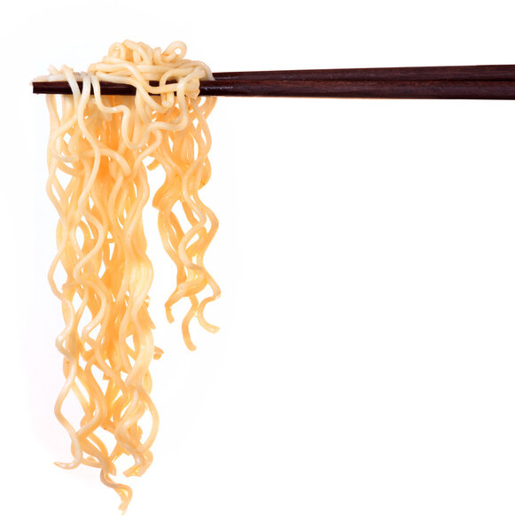 Chinese instant noodle and chopstick