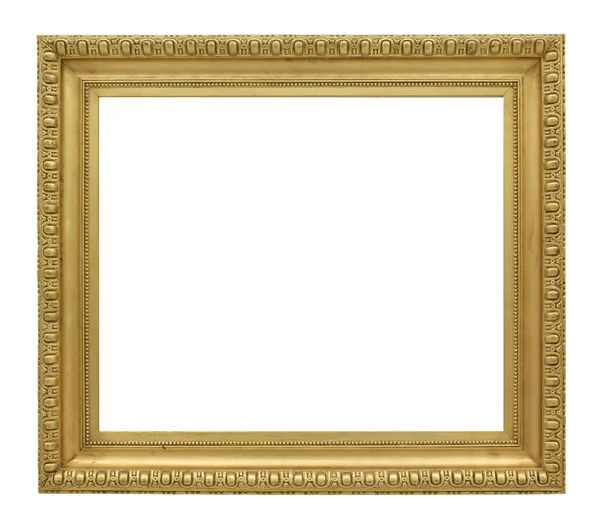 Деревянная рамка из винтажного золота — стоковое фото