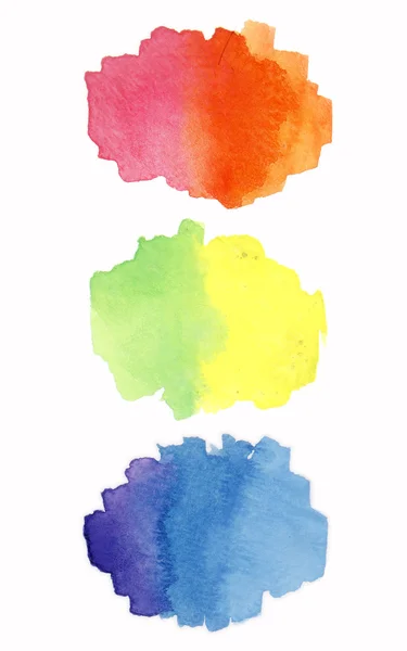 Colorido círculo de pintura acuarela —  Fotos de Stock