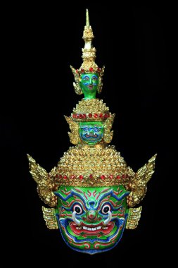 siyah arka plan üzerine izole Tay Koca kafanın