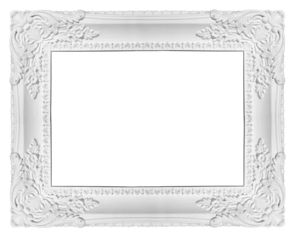 Белая рамка на прозрачном фоне — стоковое фото