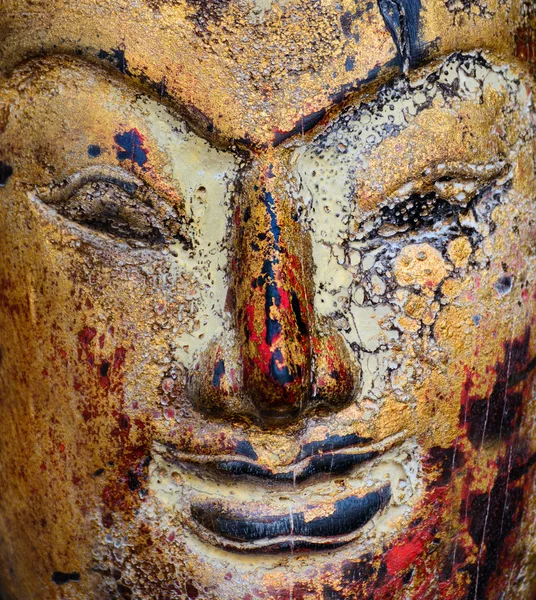 Rusty vintage buddha faccia — Foto Stock