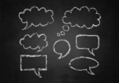 Sohbet kutusu işareti yazı tahtası