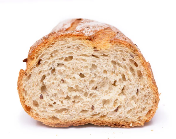 Pane francese isolato su sfondo bianco — Foto Stock