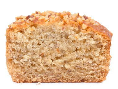 muz pasta ekmek izole üzerinde beyaz arka plan