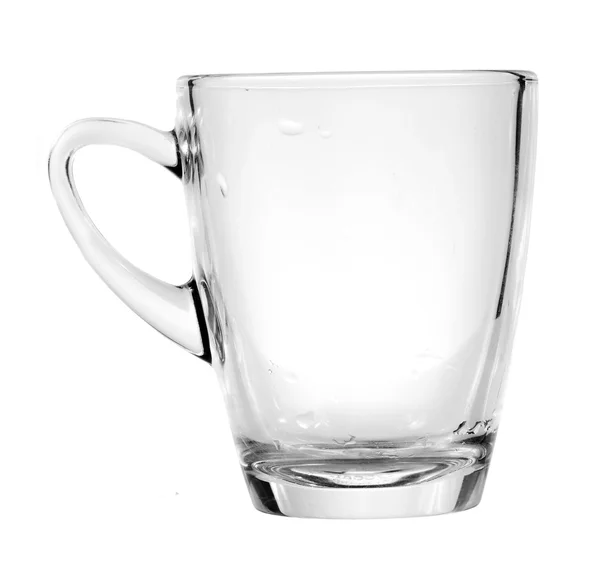 Transparentní skleněný pohár — Stock fotografie
