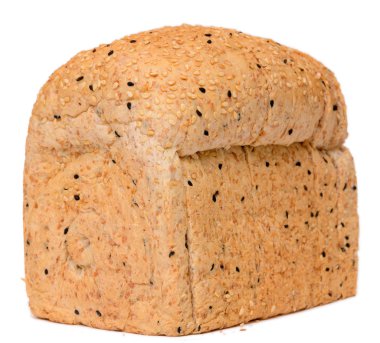 Susamlı ekmek izole üzerinde beyaz arka plan