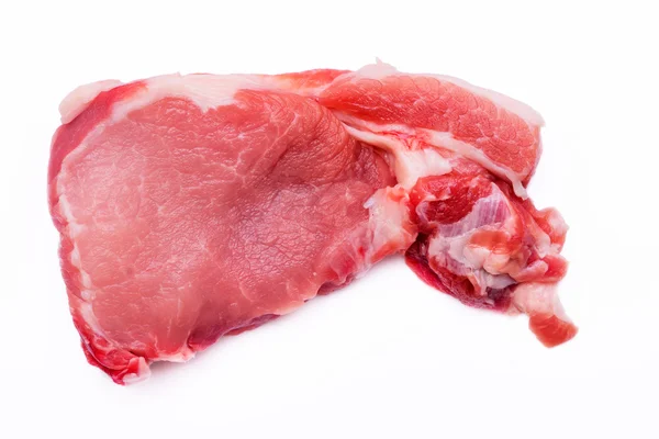 Raw pork isolated on white background — Stock Photo, Image