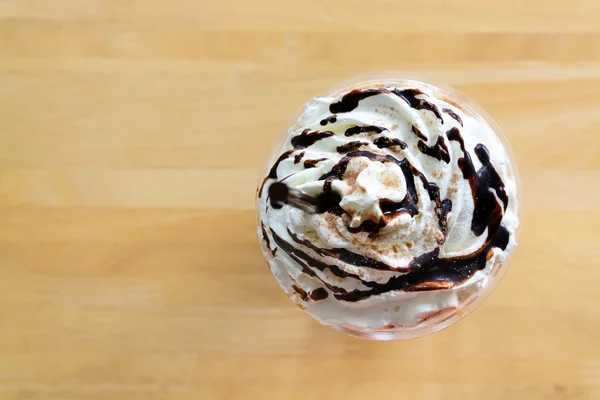 Whip cream ice mocca coffee — Stock Photo, Image