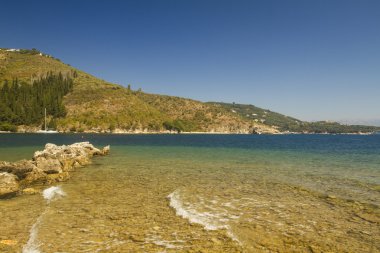Korfu Adası üzerinden günbatımı
