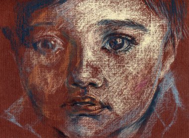 bebek yüz. illüstrasyon