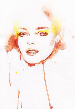 Güzel kadın portresi