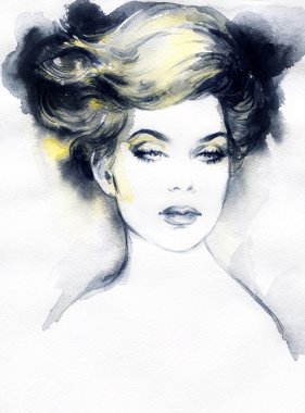 Güzel kadın portresi