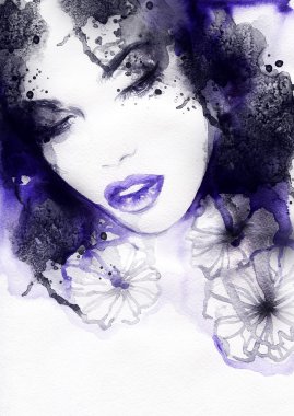 Güzel kadın portresi