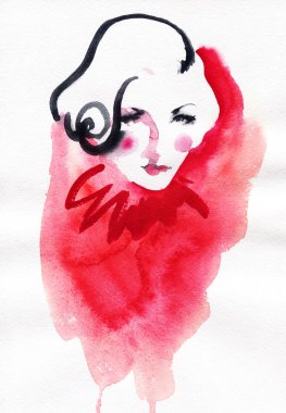 soyut kadın portresi