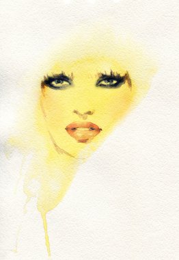 soyut kadın portresi