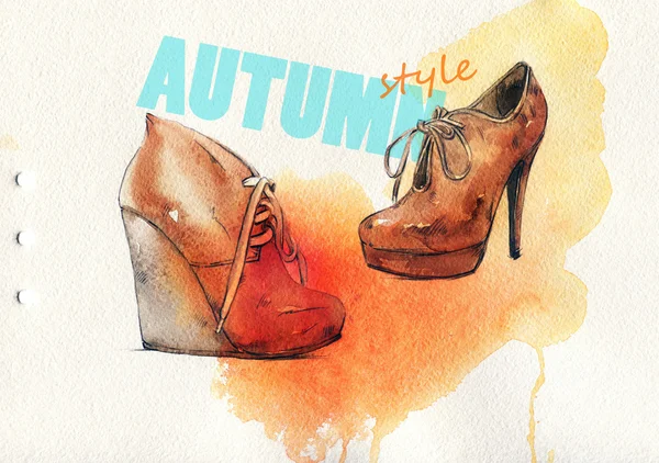 Chaussures style .Autumn . — Photo