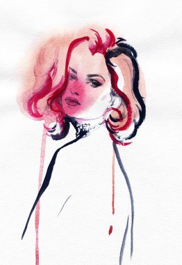 soyut kadın portresi