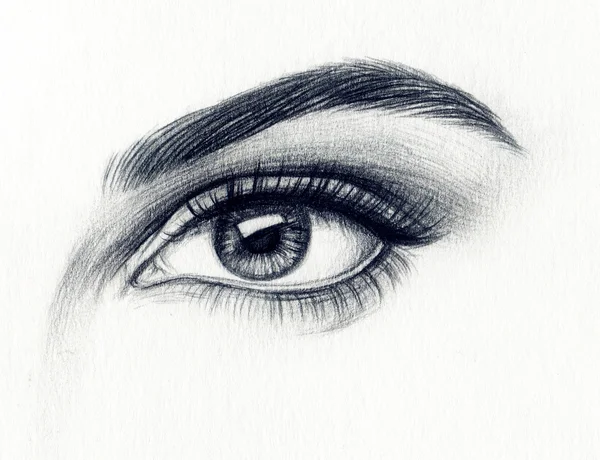 Αφηρημένη γυναίκα μάτι — Φωτογραφία Αρχείου