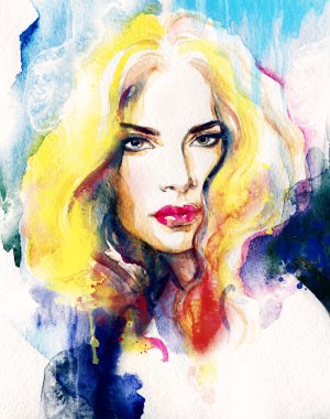 soyut kadın portresi