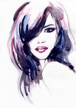 soyut kadın portresi