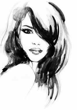 soyut kadın portresi