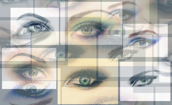 Vrouw oog — Stockfoto