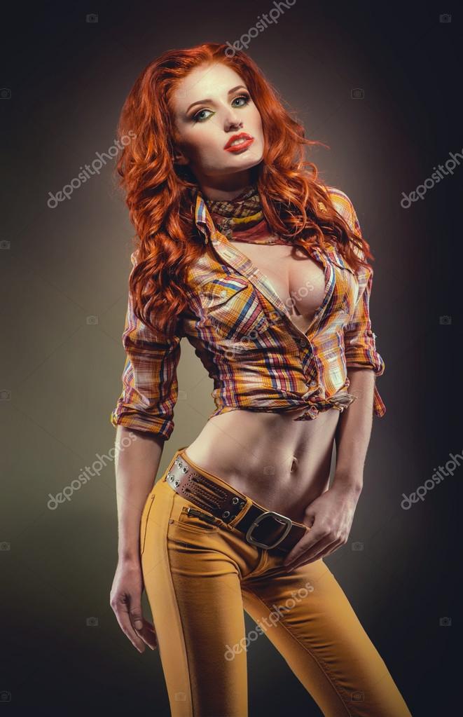 Beautiful Sexy Redhead Women