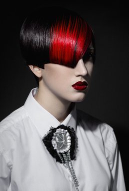 karanlık soluk Gotik kadın portresi