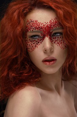 güzel redhaired kadın