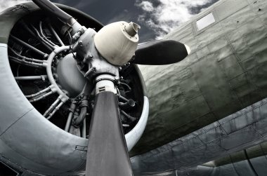 Old aircraft engine