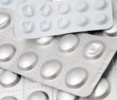 Tablet kullanılan paketi yakın çekim